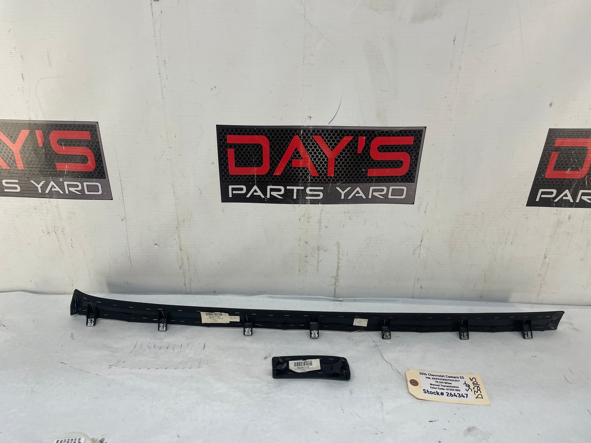 2014 Chevy Camaro SS 1LE Cloth Dash Panel Trim Molding 2 pc OEM - Day's Parts Yard