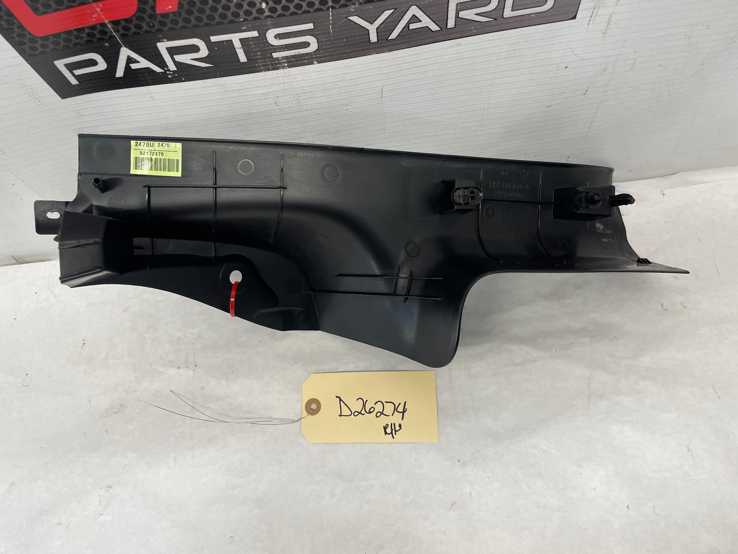 2009 Pontiac G8 Base RH Passenger Carpet Retainer Sill Plate Trim Panel OEM - Day's Parts Yard