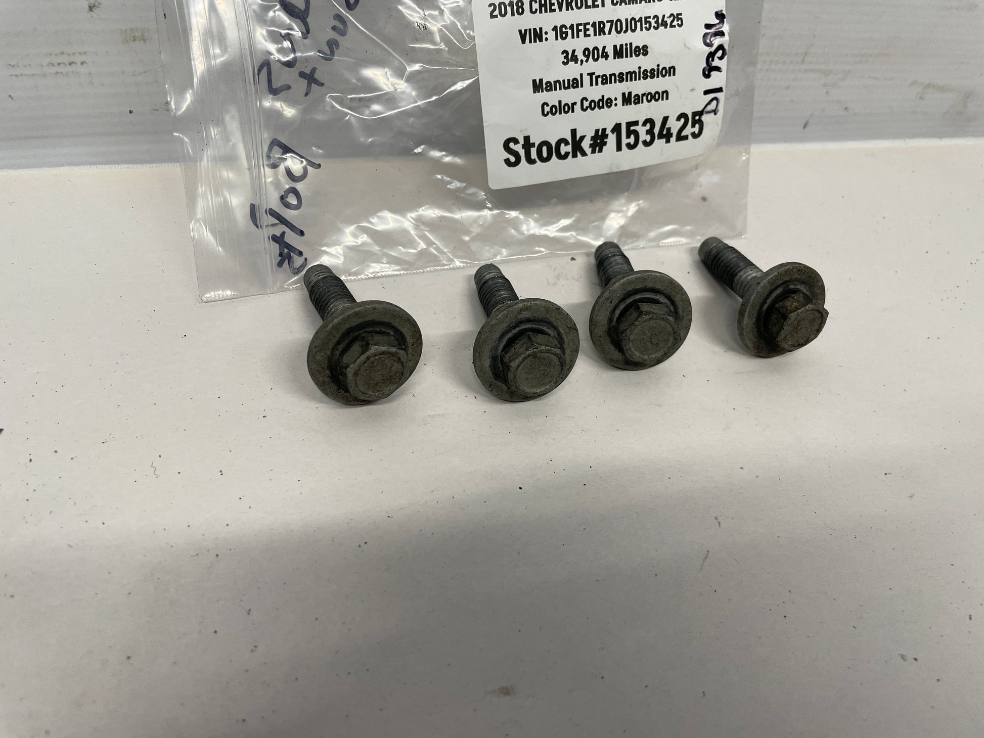 2018 Chevy Camaro 1LE SS Transmission Mount Bolts Hardware OEM - Day's Parts Yard