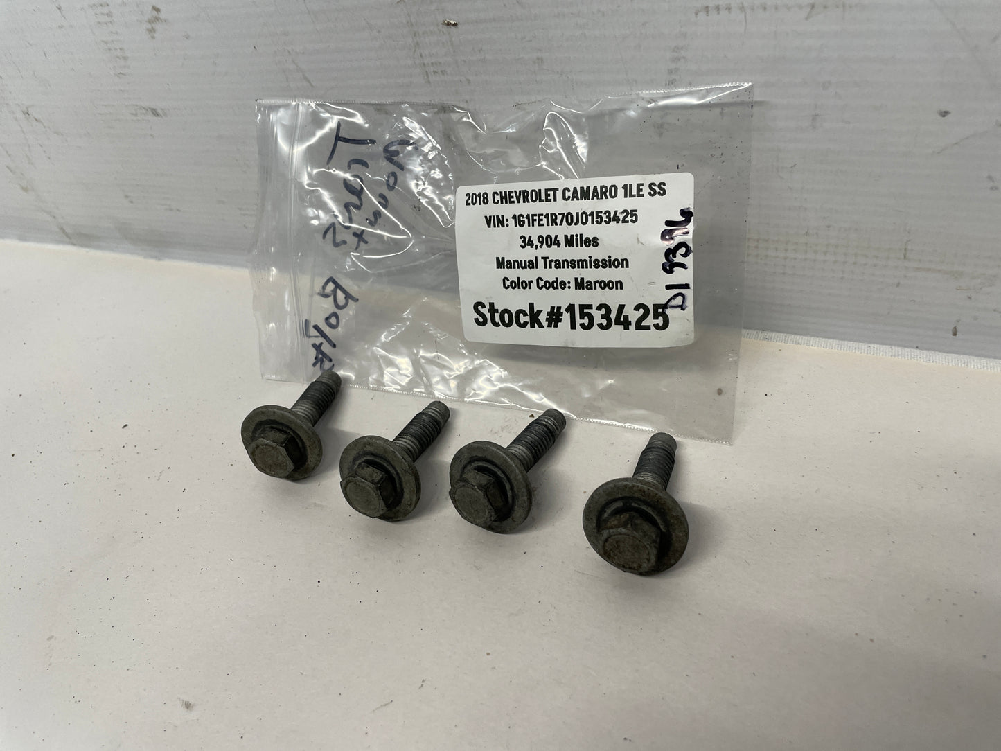 2018 Chevy Camaro 1LE SS Transmission Mount Bolts Hardware OEM - Day's Parts Yard