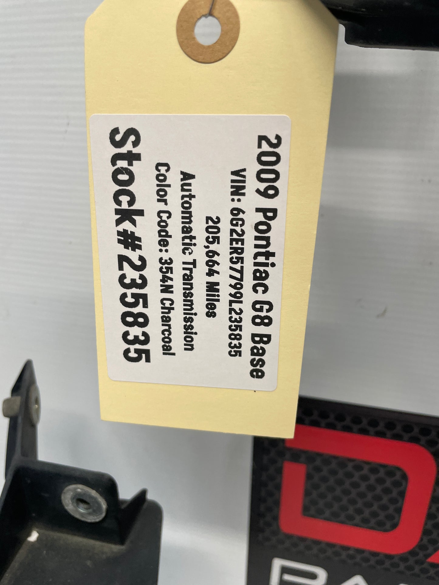 2009 Pontiac G8 Base Radiator Core Support Front End Bracket Support OEM - Day's Parts Yard