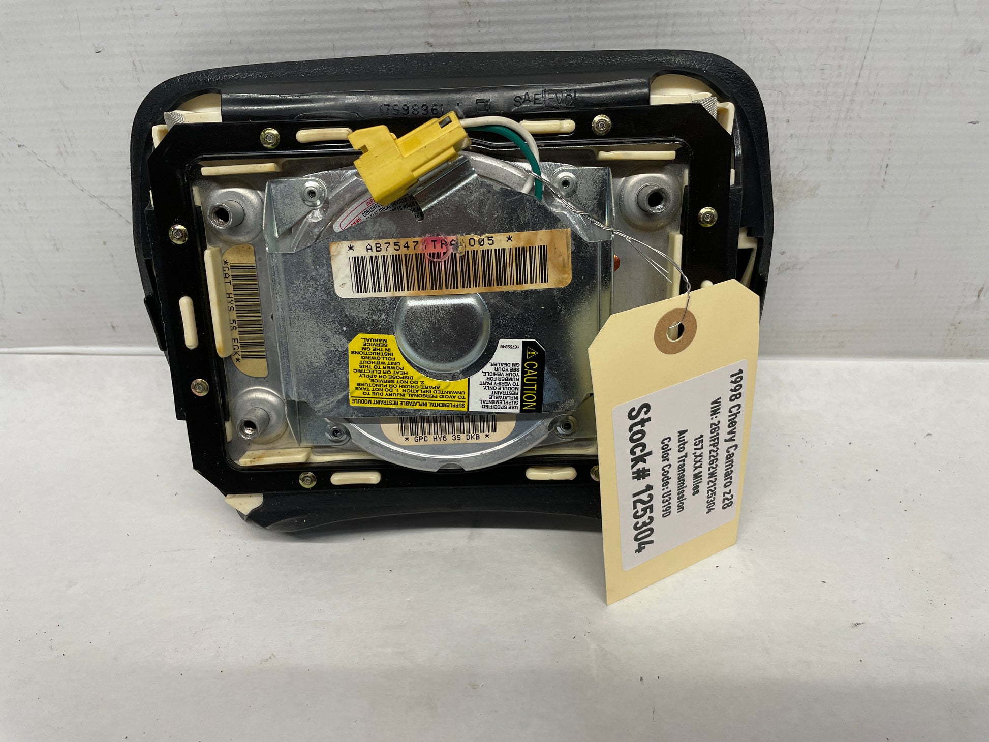 1998 Chevy Camaro Z28 Steering Wheel Airbag Air Bag OEM - Day's Parts Yard