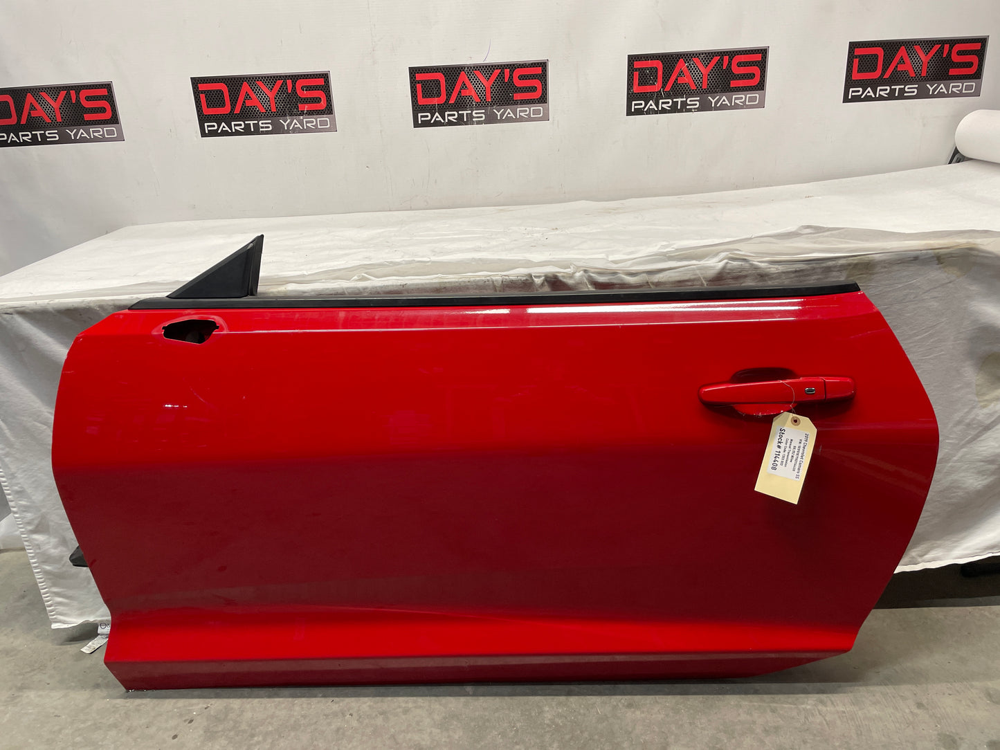 2019 Chevy Camaro  RH Passenger Front Exterior Door Red OEM - Day's Parts Yard