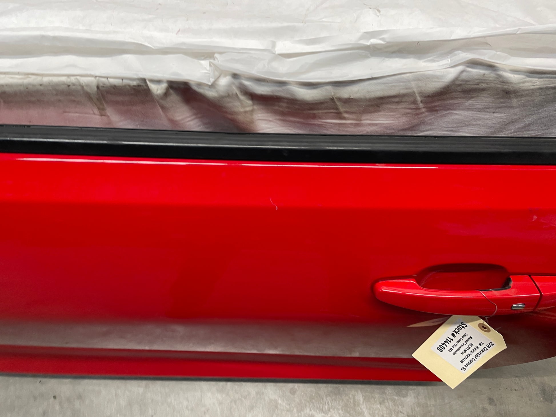 2019 Chevy Camaro  RH Passenger Front Exterior Door Red OEM - Day's Parts Yard
