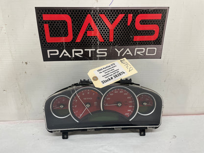 2005 Pontiac GTO Red Instrument Panel Gauge Cluster Speedometer OEM - Day's Parts Yard