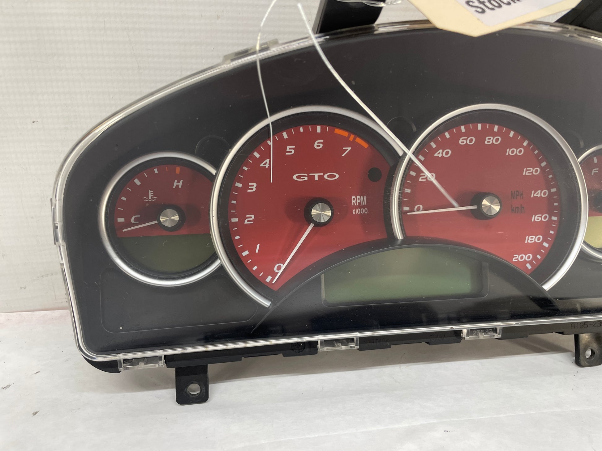 2005 Pontiac GTO Red Instrument Panel Gauge Cluster Speedometer OEM - Day's Parts Yard