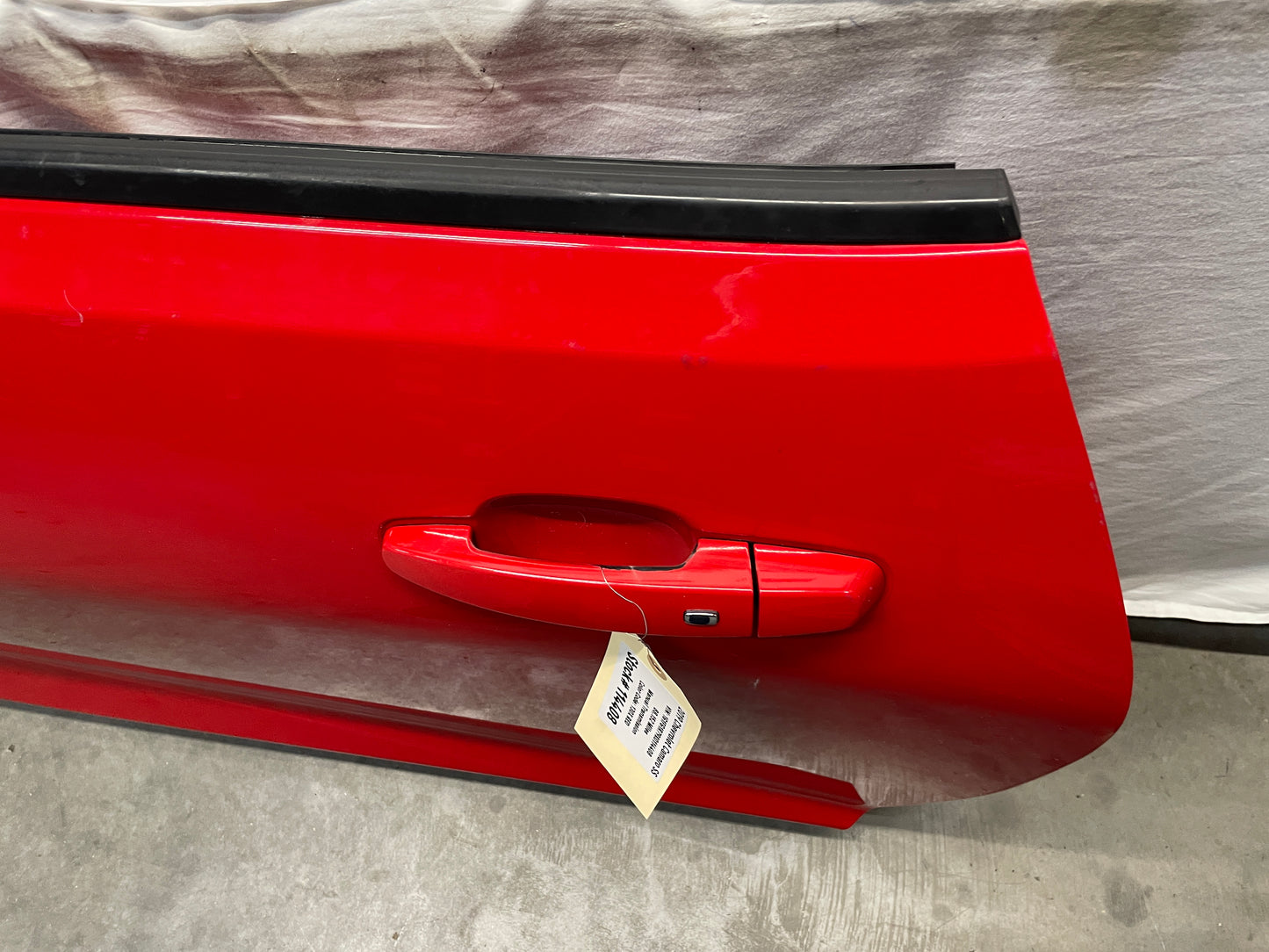 2019 Chevy Camaro  RH Passenger Front Exterior Door Red OEM - Day's Parts Yard
