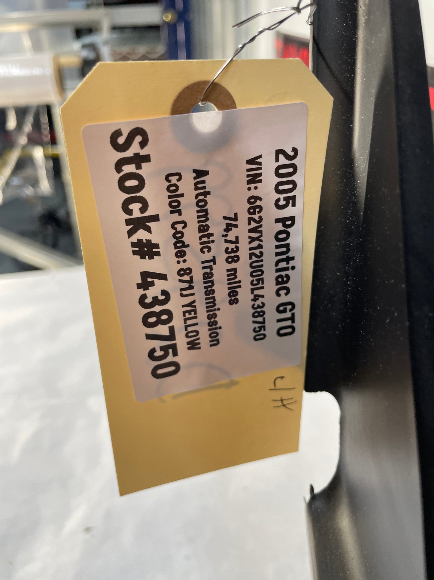 2005 Pontiac GTO LH Driver Rear Interior Quarter Door Panel Trim Black OEM