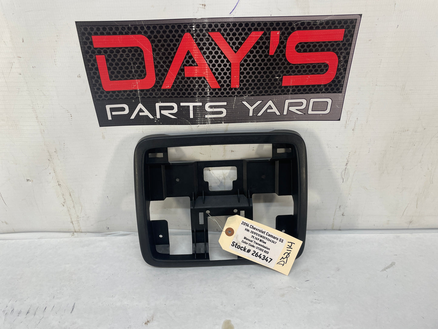 2014 Chevy Camaro SS Overhead Over Head Light Frame Bezel OEM - Day's Parts Yard