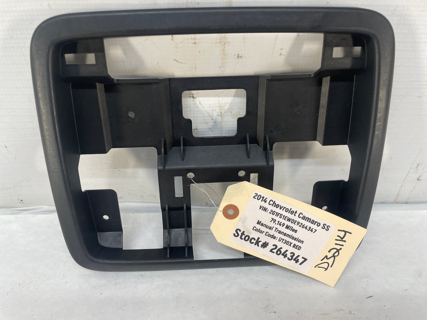2014 Chevy Camaro SS Overhead Over Head Light Frame Bezel OEM - Day's Parts Yard