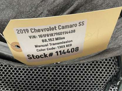 2019 Chevy Camaro  LH Driver Front Bottom Seat Cover OEM - Day's Parts Yard
