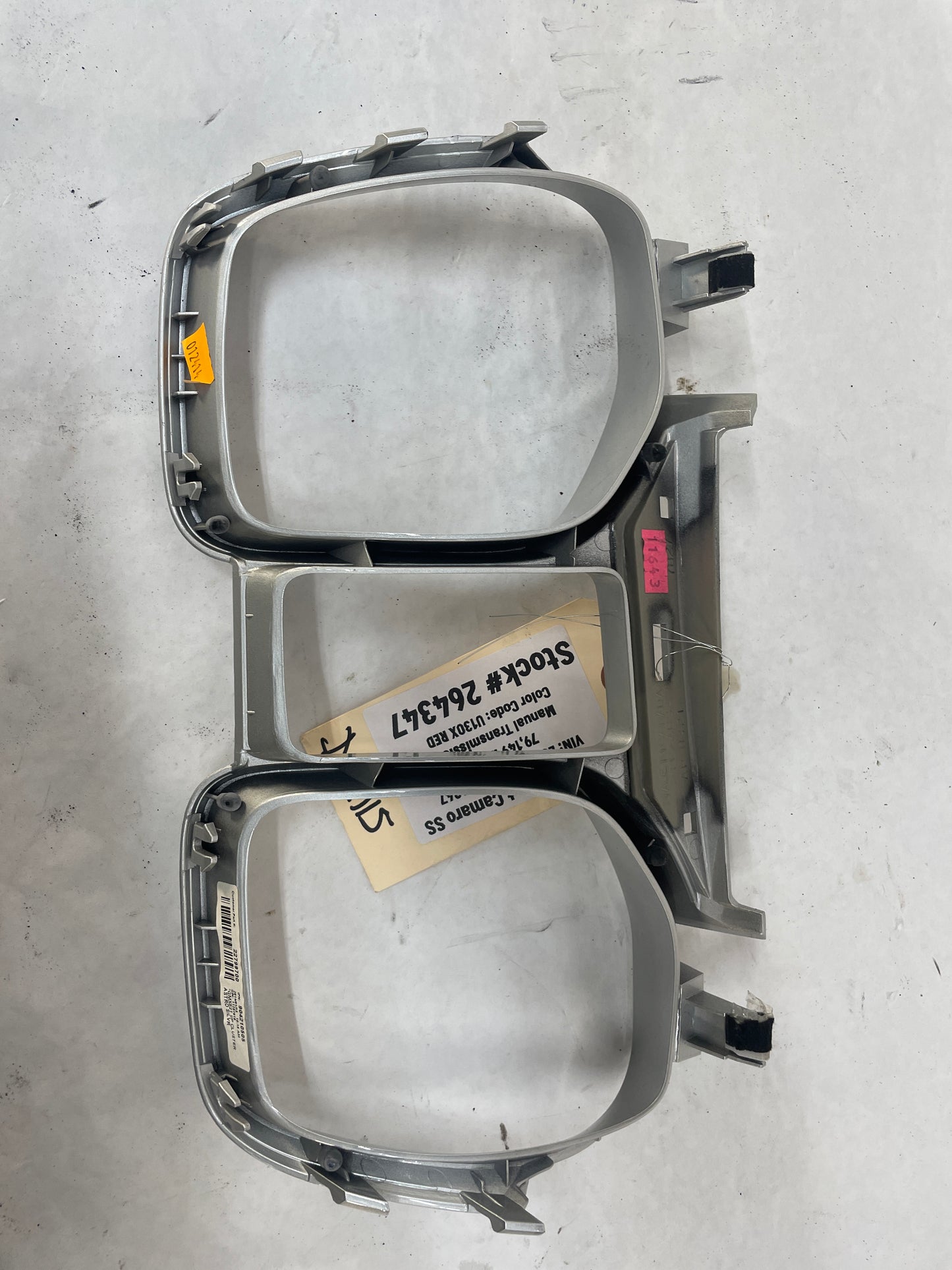 2014 Chevy Camaro SS Speedometer Gauge Cluster Bezel Trim Panel OEM - Day's Parts Yard