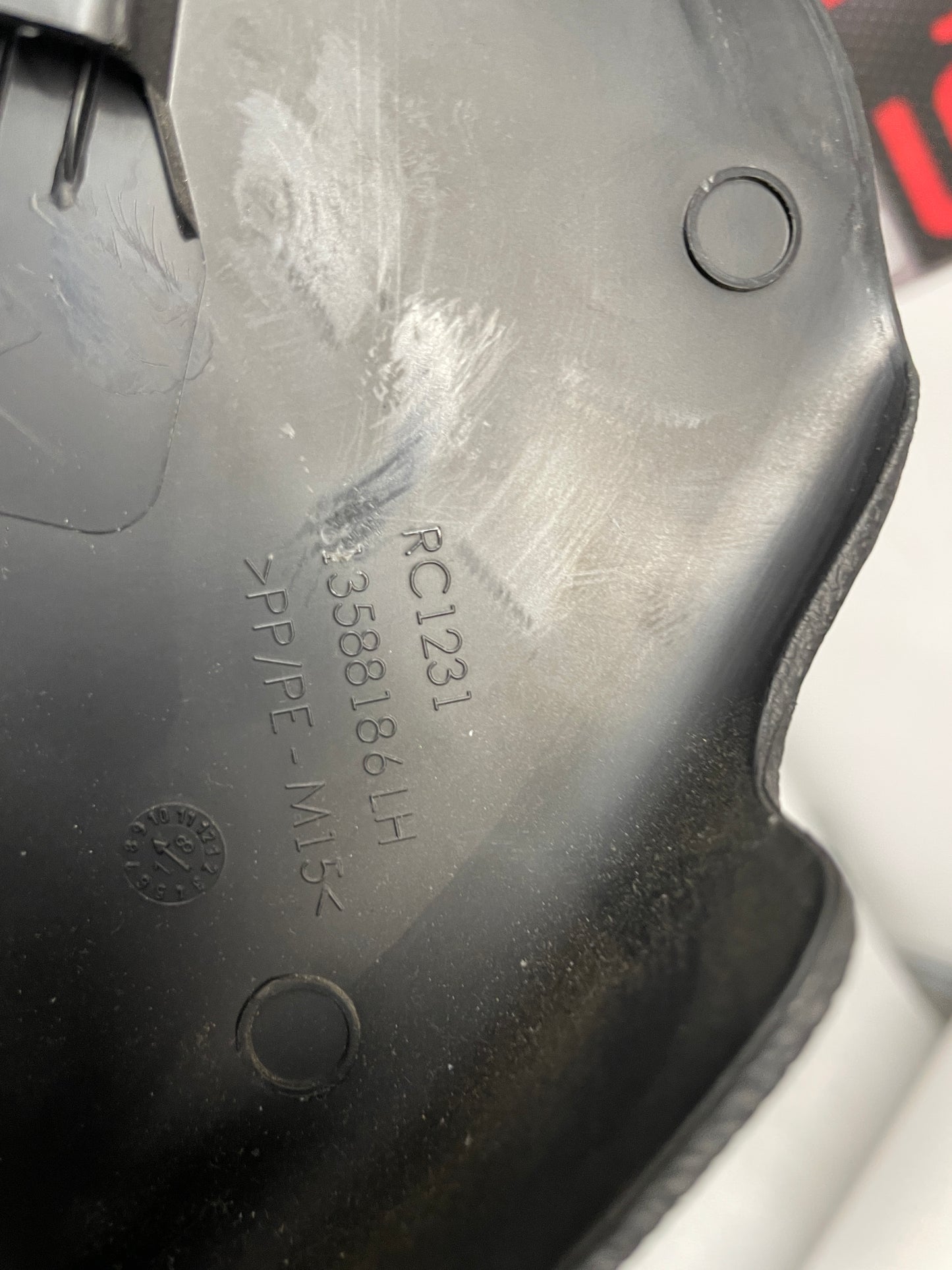 2019 Chevy Camaro SS LH Driver Front Seat Track Trim Cover OEM - Day's Parts Yard