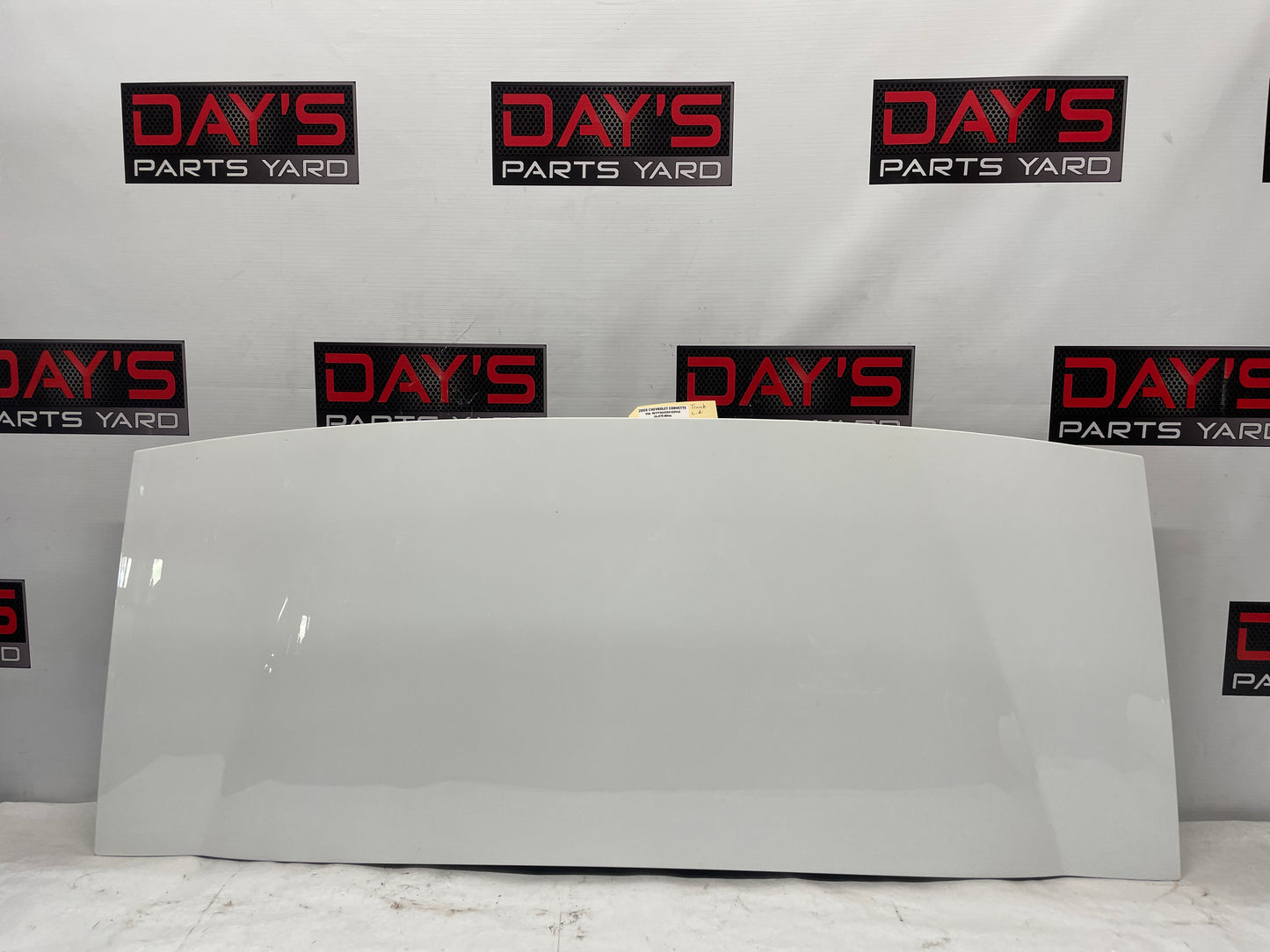 2005 Chevy C6 Corvette Convertible Trunk Deck Lid White OEM - Day's Parts Yard