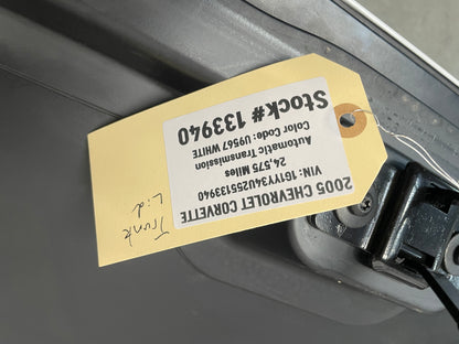 2005 Chevy C6 Corvette Convertible Trunk Deck Lid White OEM - Day's Parts Yard