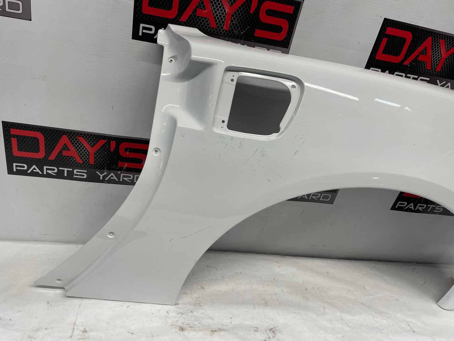 2005 Chevy C6 Corvette LH Driver Rear Fender Quarter Panel White OEM - Day's Parts Yard