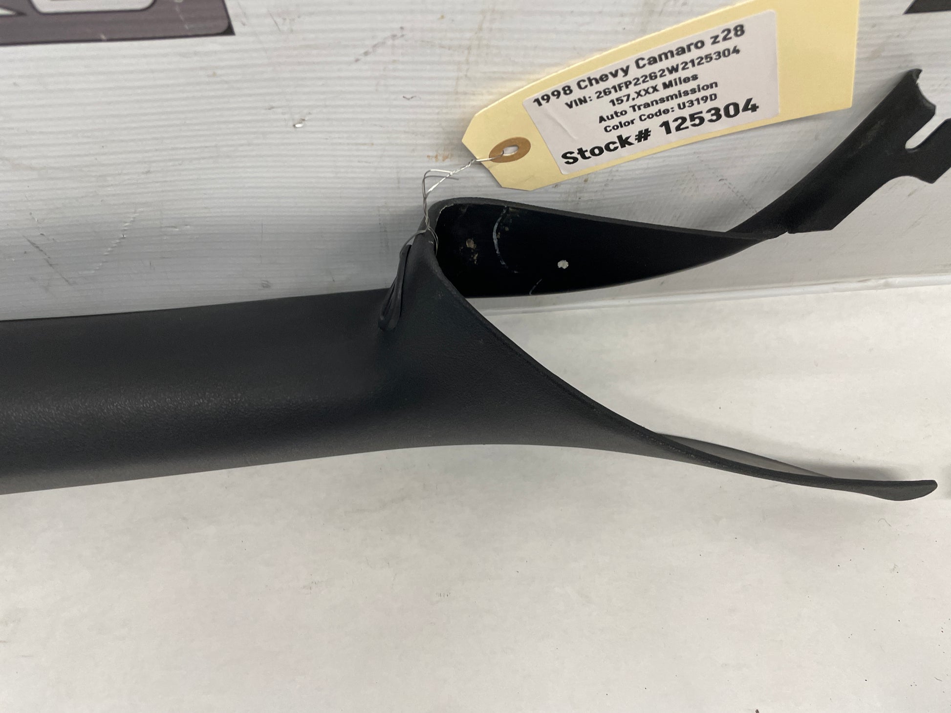 1998 Chevy Camaro Z28 RH & LH Interior A Pillar Windshield Trim OEM - Day's Parts Yard