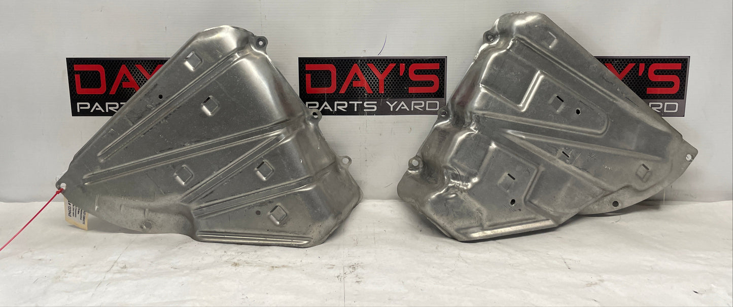 2005 Chevy C6 Corvette RH & LH Fuel Gas Tank Heat Shield Straps OEM - Day's Parts Yard