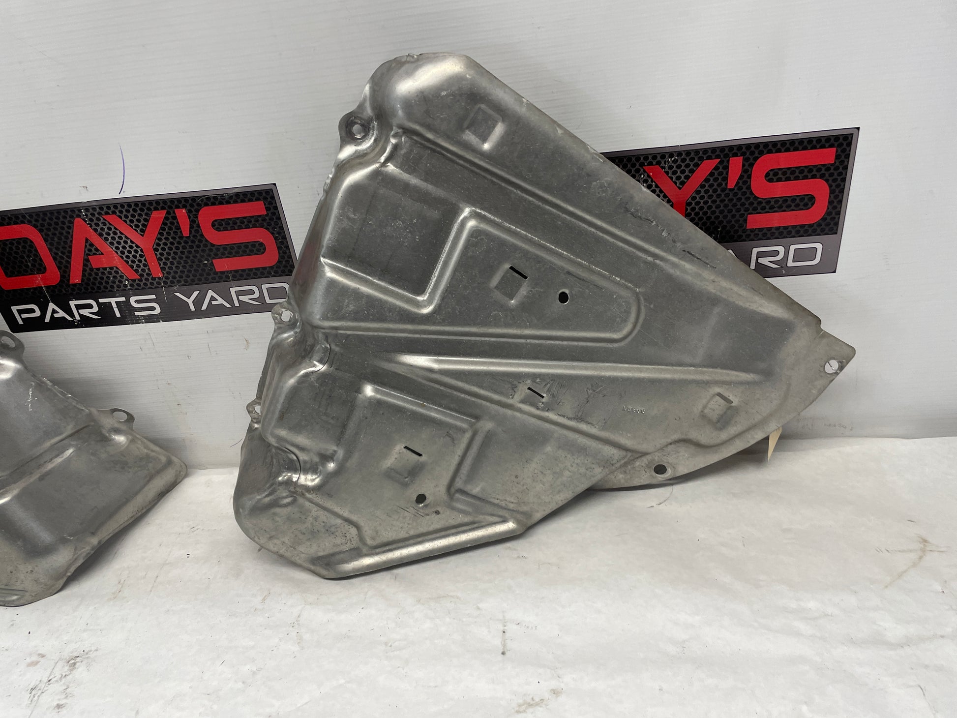 2005 Chevy C6 Corvette RH & LH Fuel Gas Tank Heat Shield Straps OEM - Day's Parts Yard