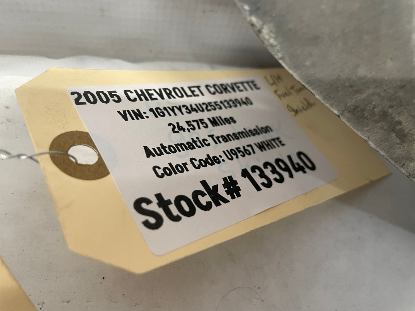 2005 Chevy C6 Corvette RH & LH Fuel Gas Tank Heat Shield Straps OEM - Day's Parts Yard