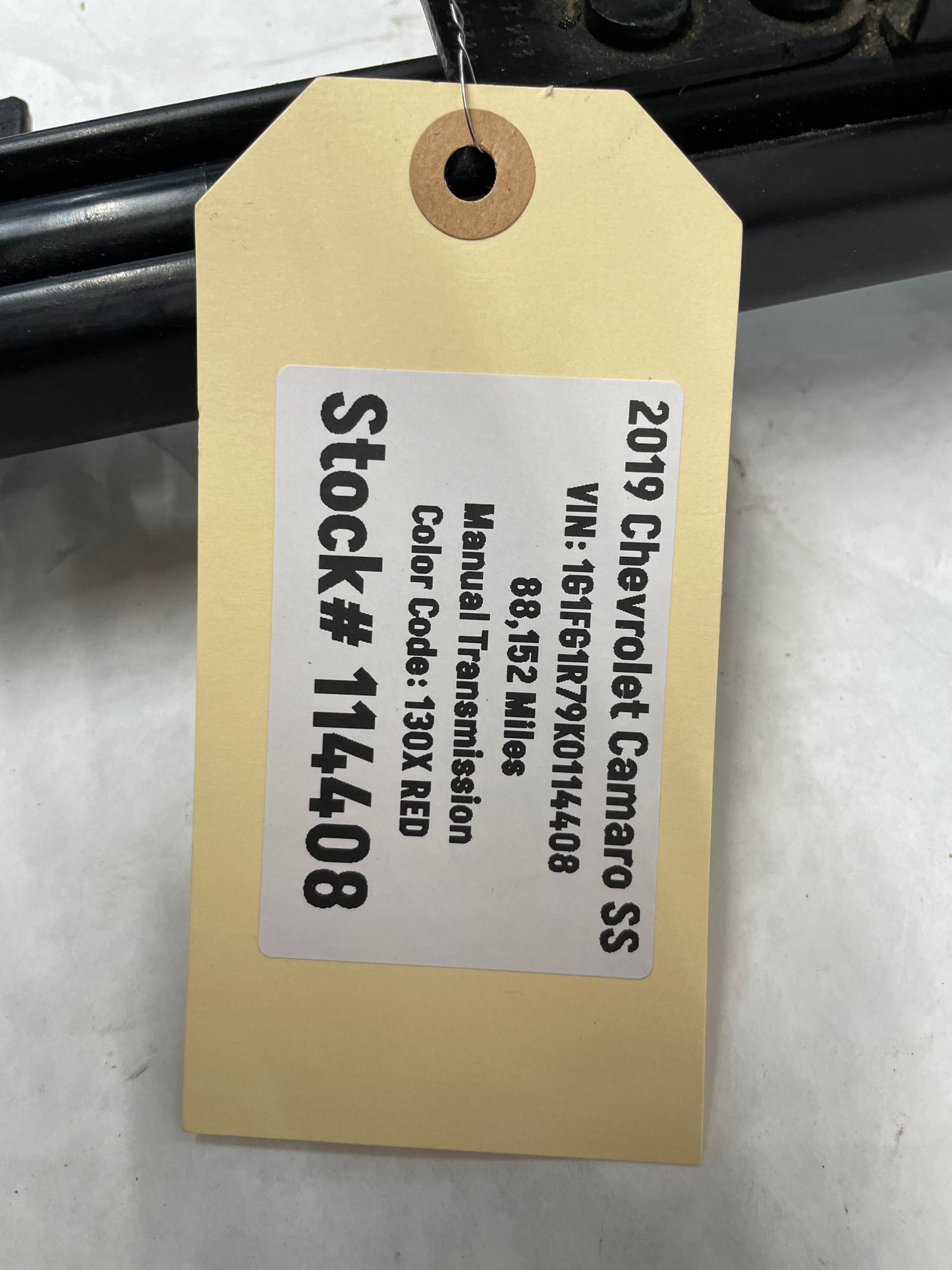 2019 Chevy Camaro SS LH Driver Front Seat Frame Rail OEM - Day's Parts Yard