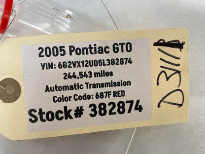 2005 Pontiac GTO RH Passenger Interior Door Handle OEM - Day's Parts Yard