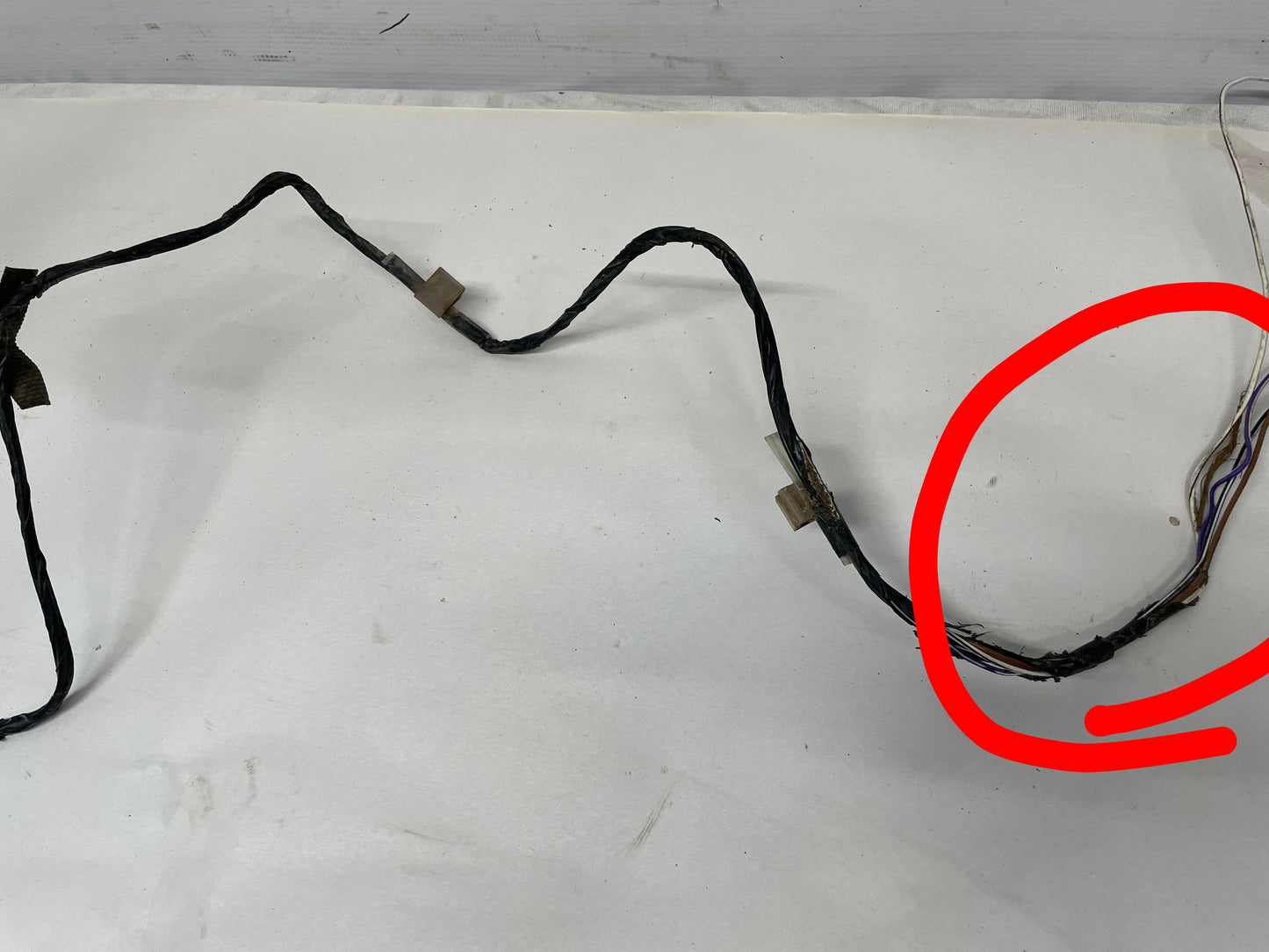 2004 Pontiac GTO Front Bumper Fog Light Wire Wiring Harness OEM DAMAGED - Day's Parts Yard