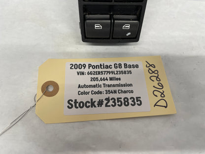 2009 Pontiac G8 Base Master Power Window Mirror Switch OEM - Day's Parts Yard