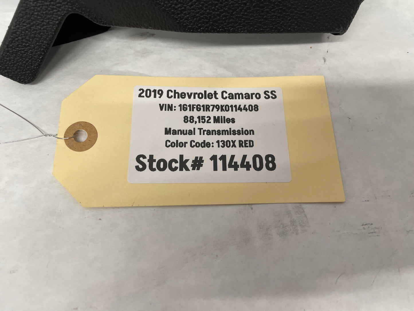 2019 Chevy Camaro SS RH Passenger Front Seat Track Trim Cover OEM - Day's Parts Yard