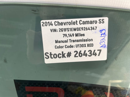2014 Chevy Camaro SS LH Driver Door Window Glass OEM - Day's Parts Yard