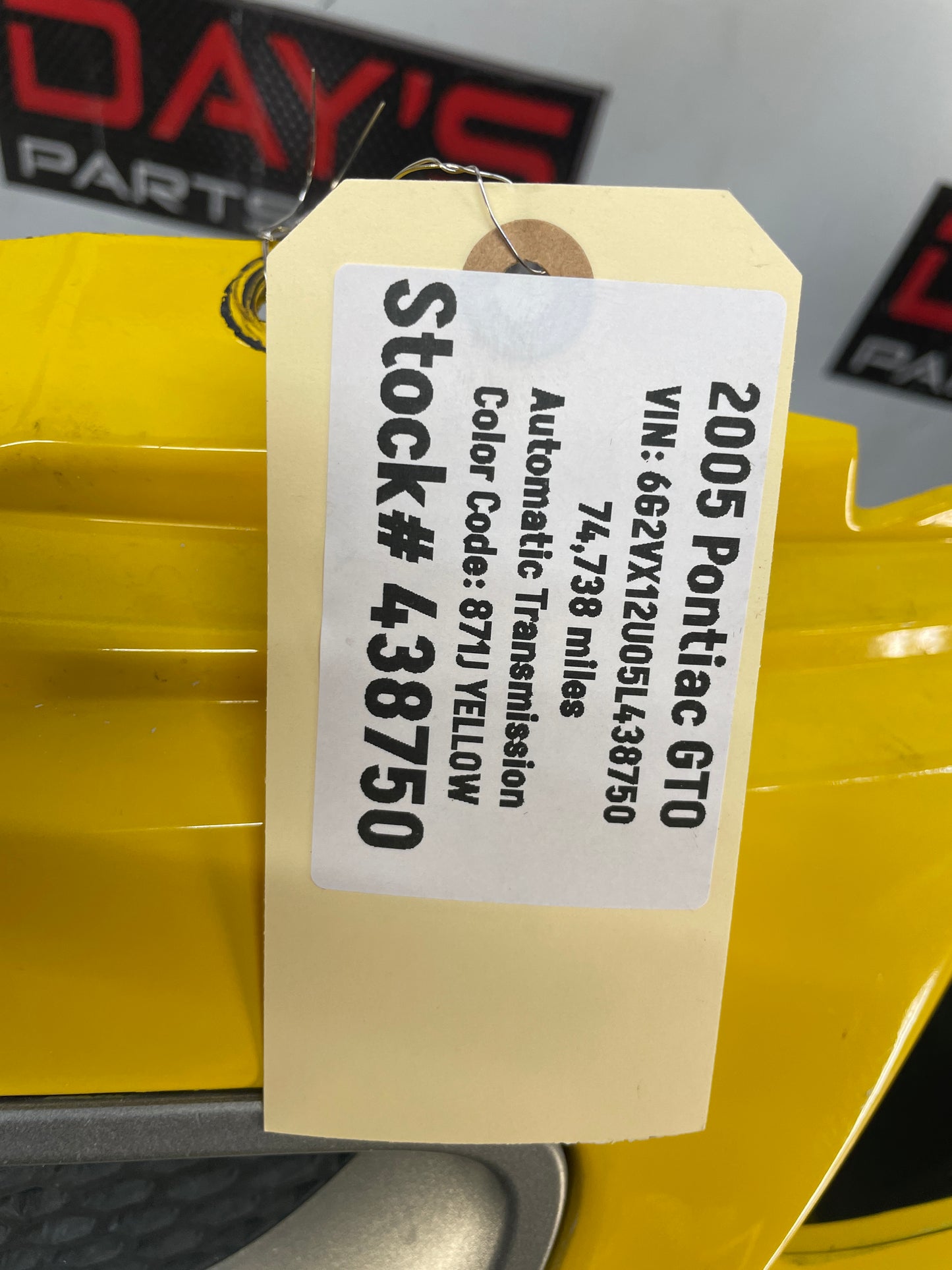 2005 Pontiac GTO Complete SAP Front Bumper Sport Appearance Package OEM