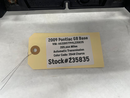 2009 Pontiac G8 Base Center Console Shifter Trim Bezel Molding OEM - Day's Parts Yard