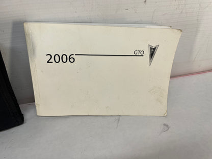 2006 Pontiac GTO Owners Manual Booklet OEM - Day's Parts Yard