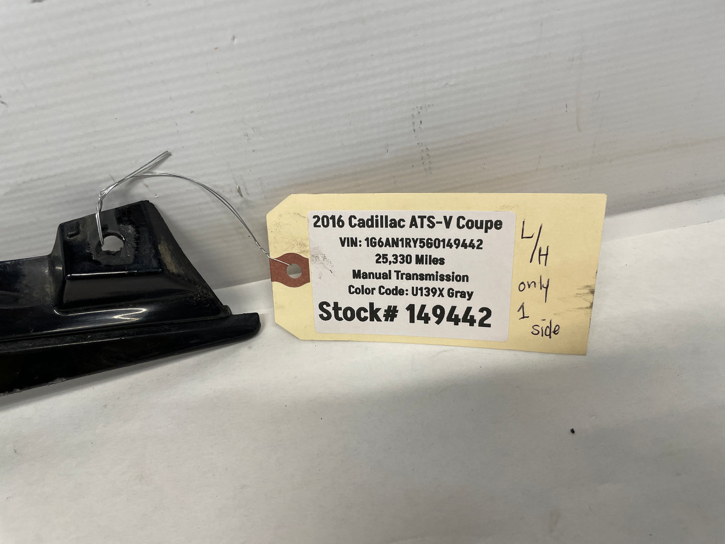 2016 Cadillac ATS-V Coupe Front Bumper Fascia Outer Air Deflector OEM