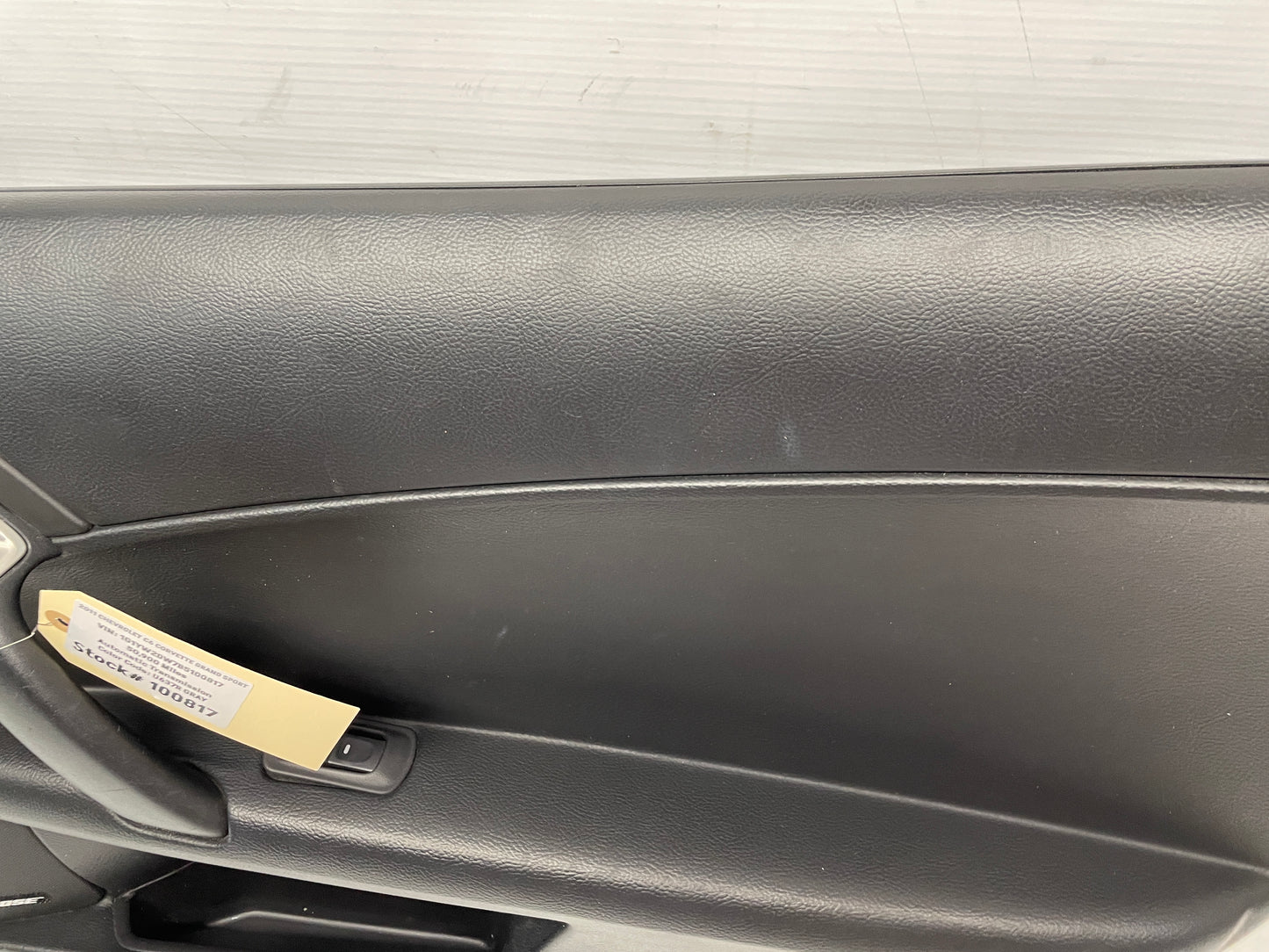 2011 Chevy C6 Corvette Grand Sport RH Passenger Front Interior Door Panel Trim OEM - Day's Parts Yard