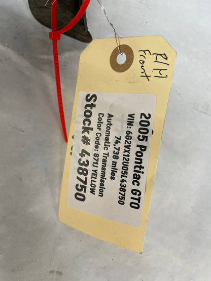 2005 Pontiac GTO Complete SAP Front Bumper Sport Appearance Package OEM