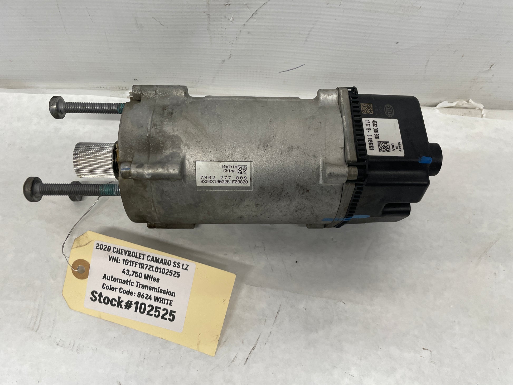 2020 Chevy Camaro SS LZ Electric Power Steering Motor OEM - Day's Parts Yard