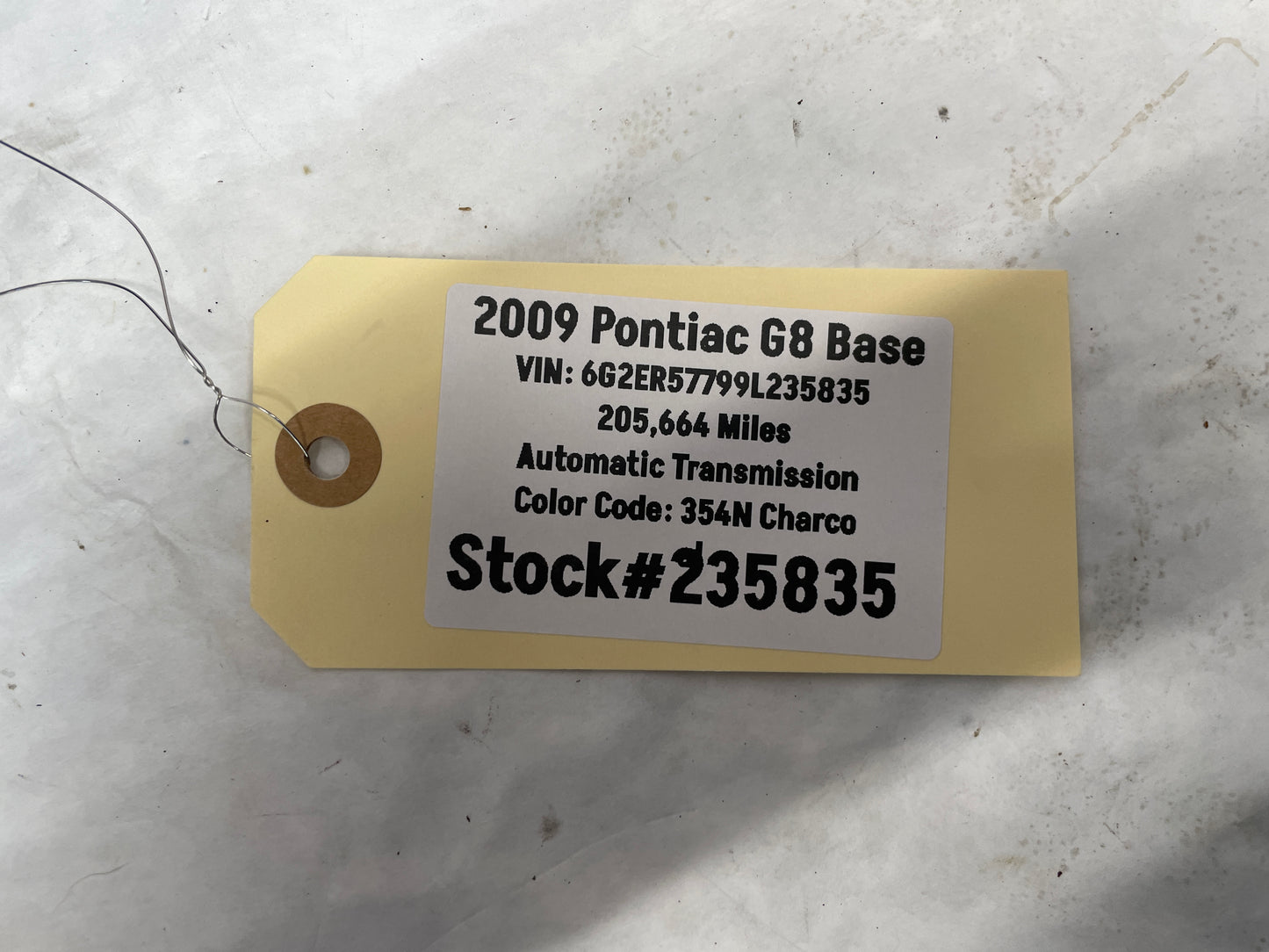2009 Pontiac G8 Base Center Console Bare OEM - Day's Parts Yard