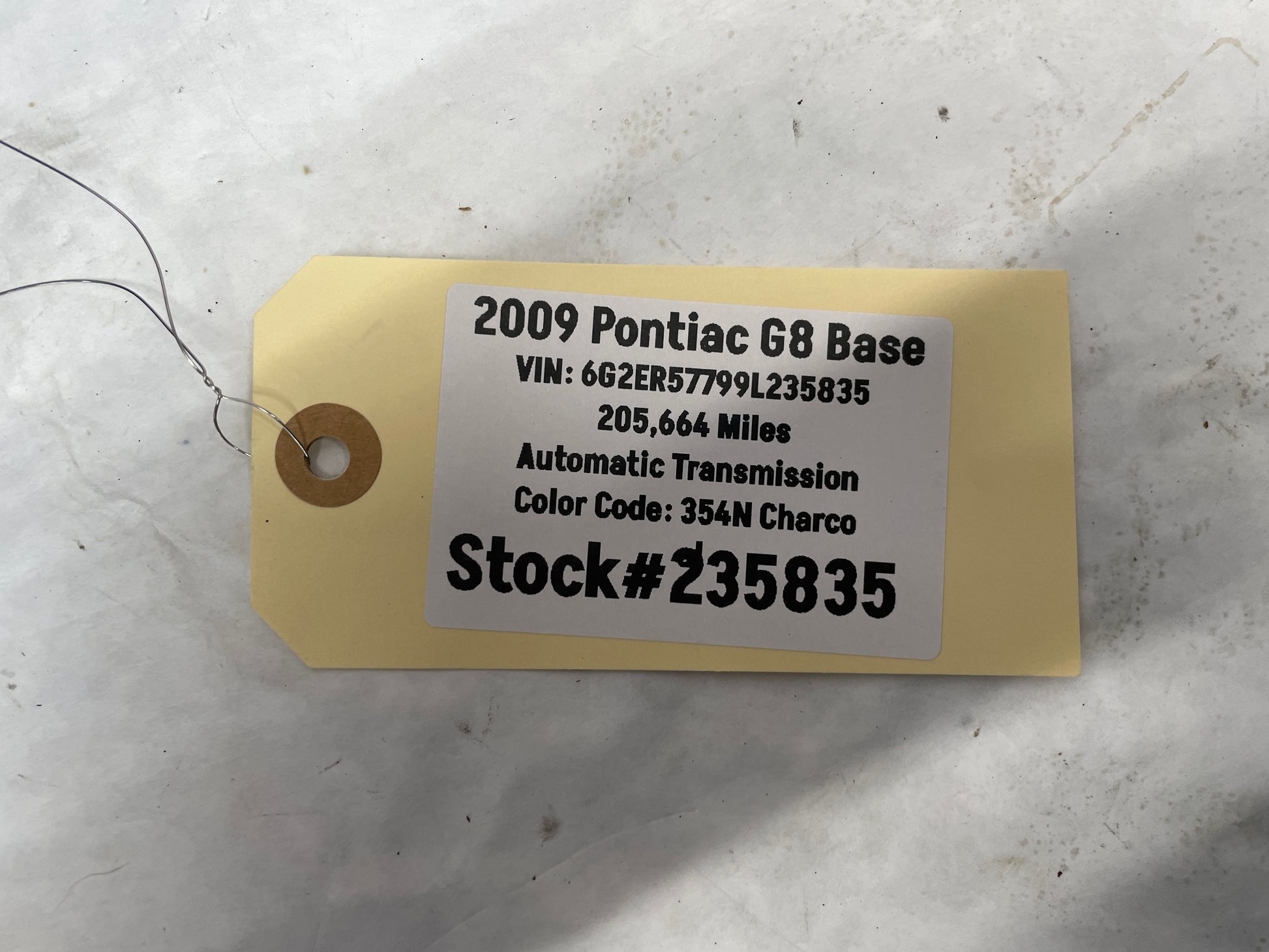 2009 Pontiac G8 Base Center Console Bare OEM - Day's Parts Yard