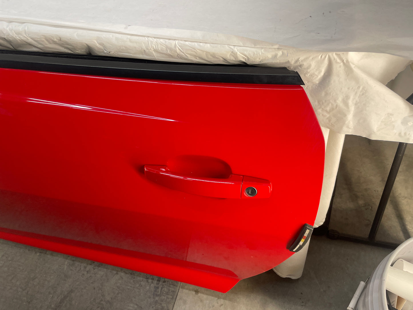 2014 Chevy Camaro SS LH Driver Front Exterior Door Red OEM - Day's Parts Yard