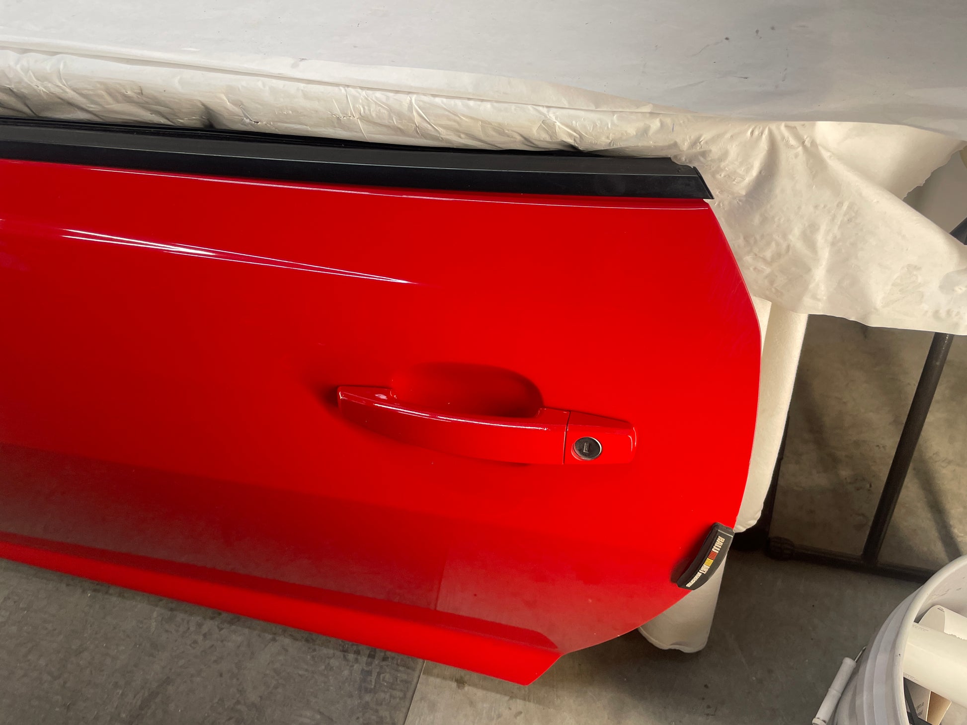2014 Chevy Camaro SS LH Driver Front Exterior Door Red OEM - Day's Parts Yard