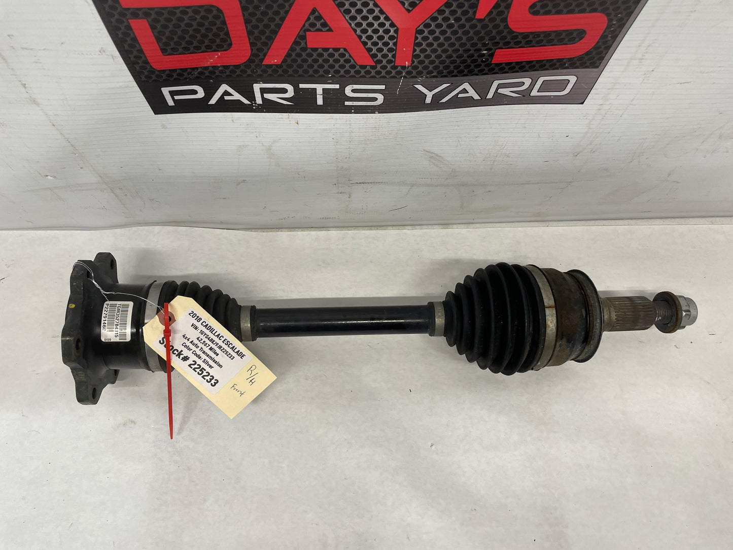 2018 Cadillac Escalade RH Passenger Front CV Axle Half Shaft OEM - Day's Parts Yard