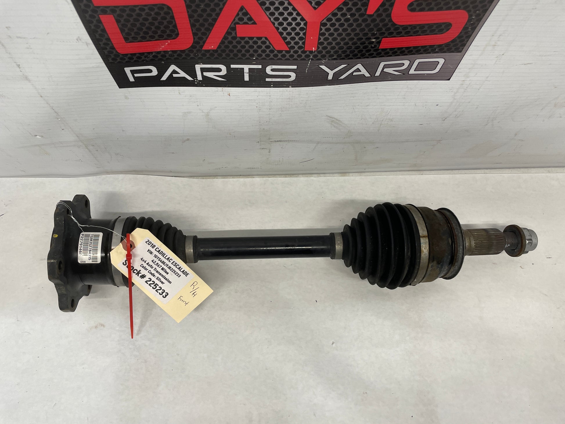 2018 Cadillac Escalade RH Passenger Front CV Axle Half Shaft OEM - Day's Parts Yard