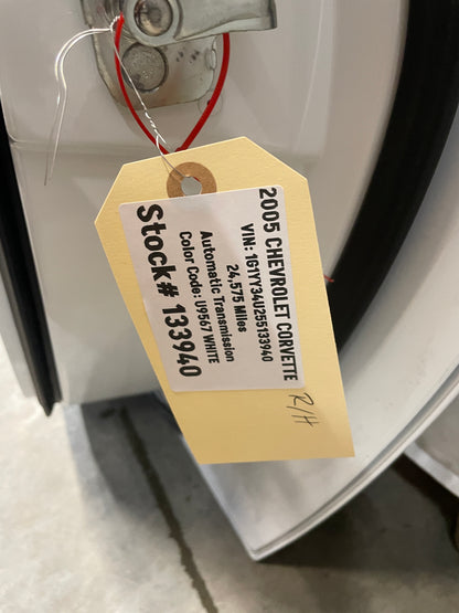 2005 Chevy C6 Corvette RH Passenger Front Exterior Door OEM - Day's Parts Yard