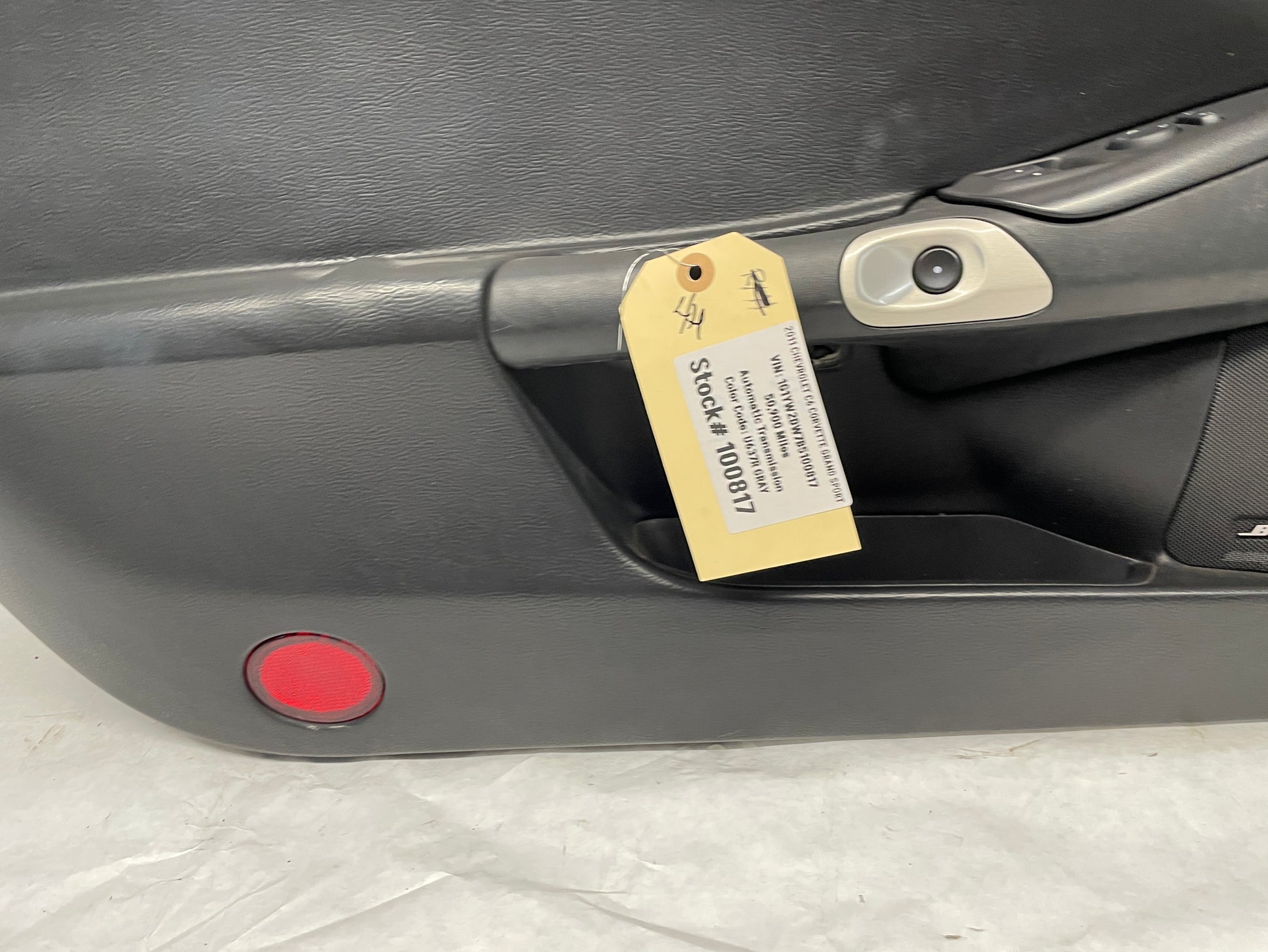 2011 Chevy C6 Corvette Grand Sport LH Driver Front Interior Door Panel Trim OEM - Day's Parts Yard