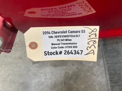 2014 Chevy Camaro SS LH Driver Front Exterior Door Red OEM - Day's Parts Yard