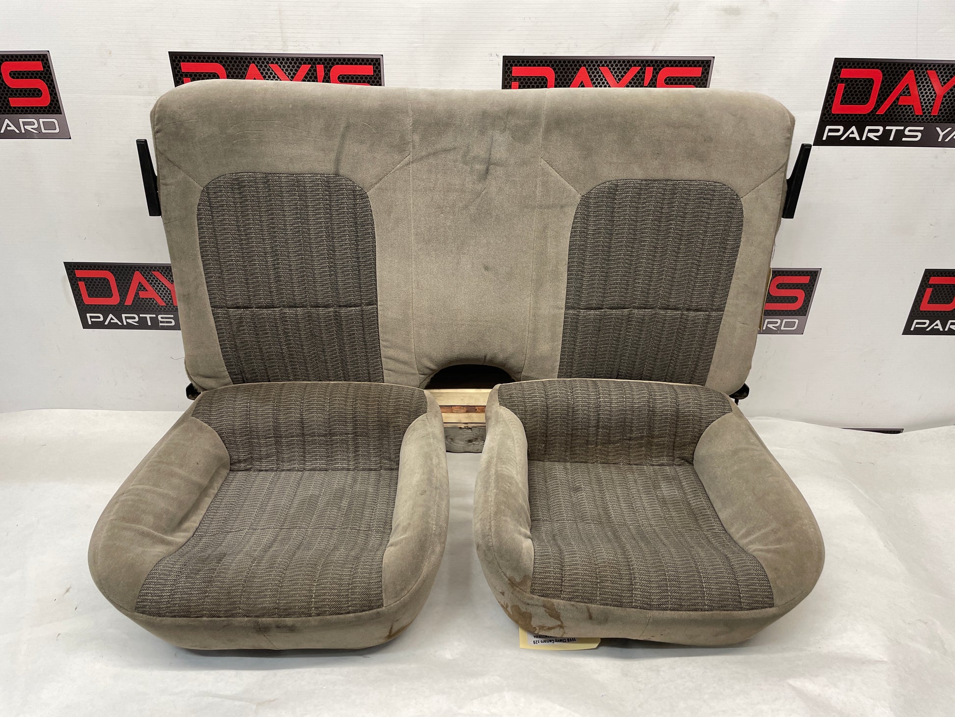 1998 Chevy Camaro Z28 Seats Fronts and Rears Tan Cloth OEM LOCAL PICK UP ONLY - Day's Parts Yard