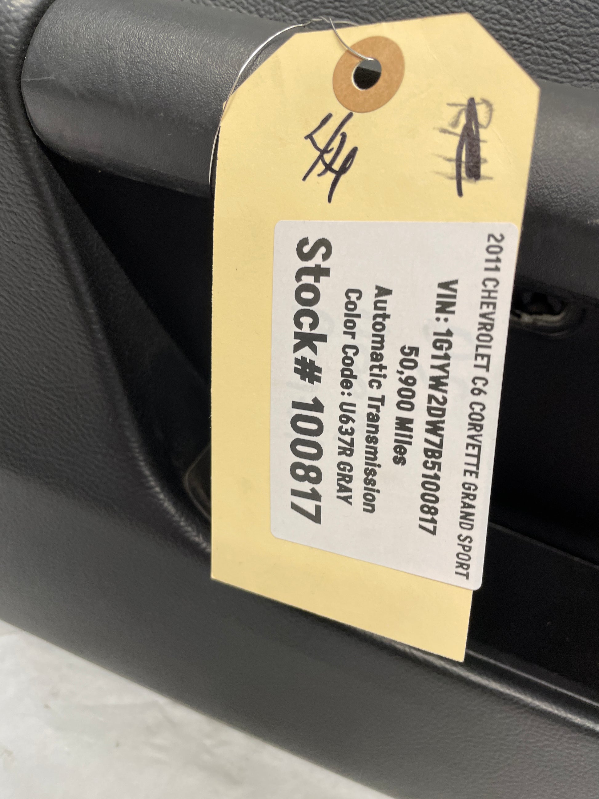 2011 Chevy C6 Corvette Grand Sport LH Driver Front Interior Door Panel Trim OEM - Day's Parts Yard