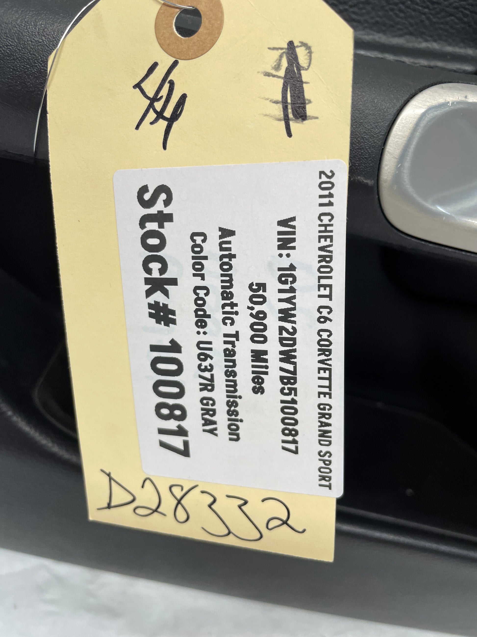 2011 Chevy C6 Corvette Grand Sport LH Driver Front Interior Door Panel Trim OEM - Day's Parts Yard