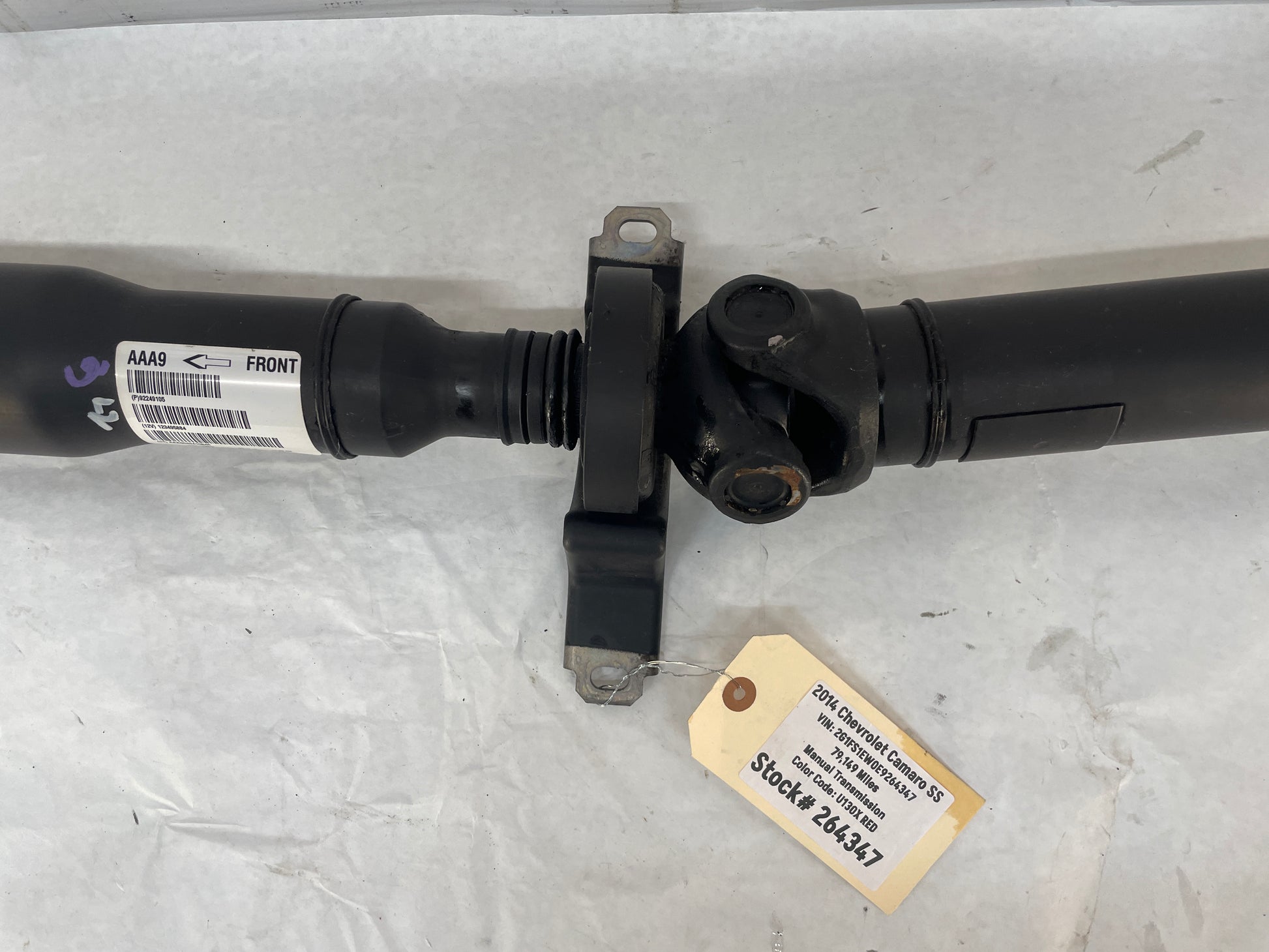2014 Chevy Camaro SS Driveshaft Drive Propeller Shaft Line OEM - Day's Parts Yard
